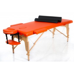RestPro Classic 2 Orange Set Κρεβάτι Μασάζ Φυσικοθεραπείας Βαλίτσα Ξύλινο Massage Table + Massage Bolsters